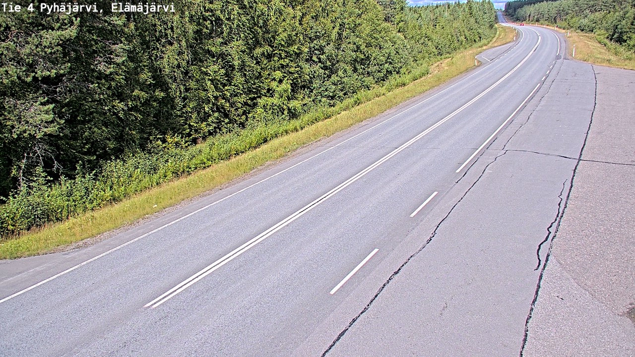 Kelikamerat Kuva Tie 4 Pyhäjärvi, Elämäjärvi, Pyhäjärvi, Pohjois-Pohjanmaa