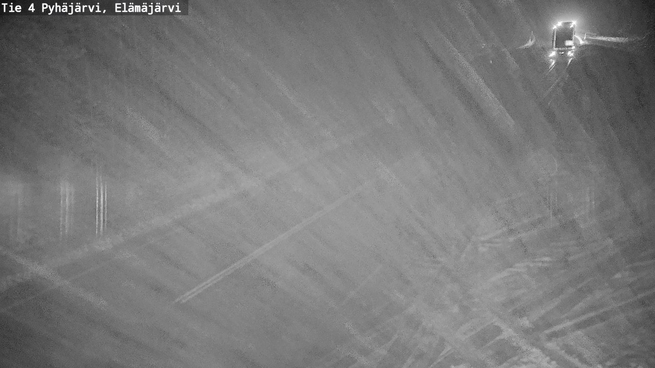 Weather Camera Image Väg 4 Pyhäjärvi, Elämäjärvi, Pyhäjärvi, Pohjois-Pohjanmaa