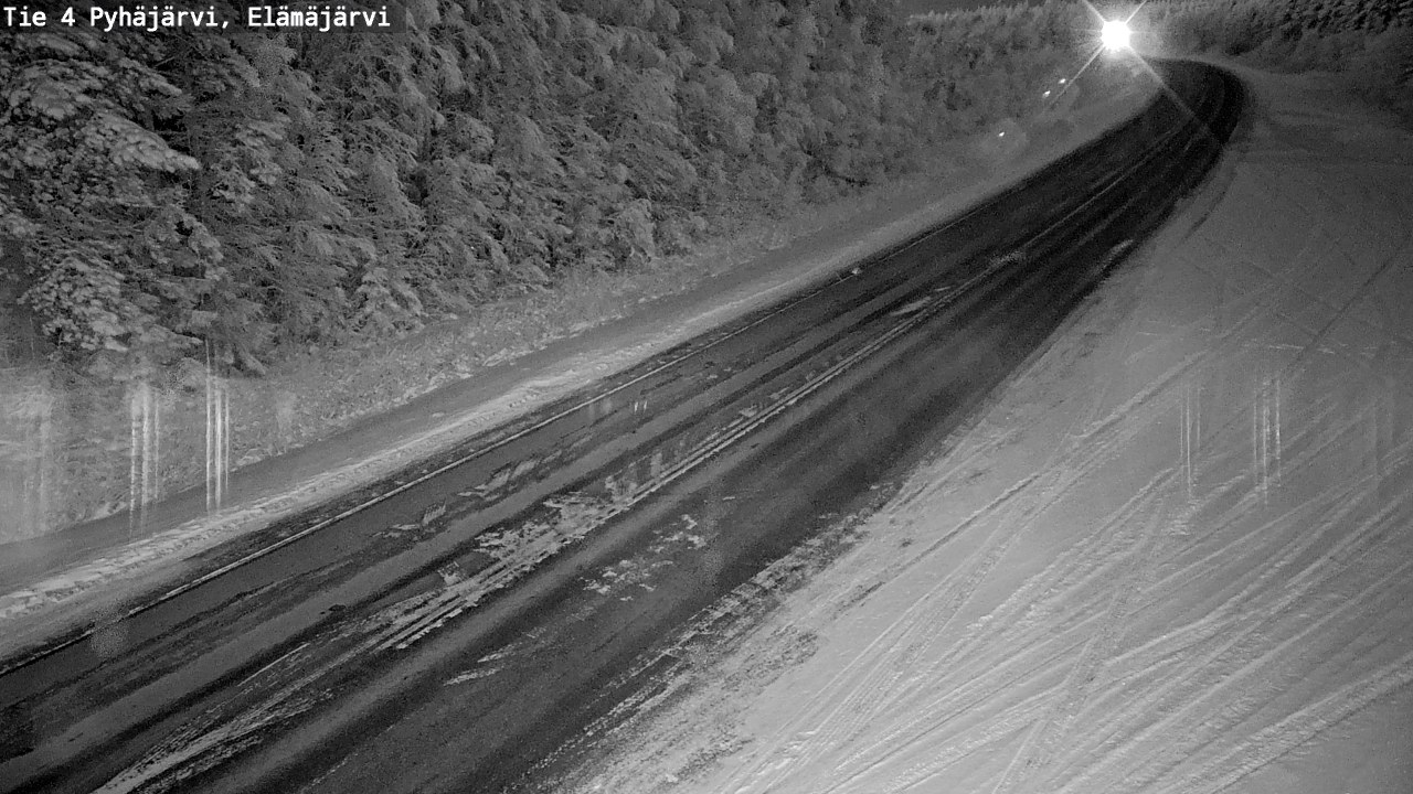 Weather Camera Image Väg 4 Pyhäjärvi, Elämäjärvi, Pyhäjärvi, Pohjois-Pohjanmaa