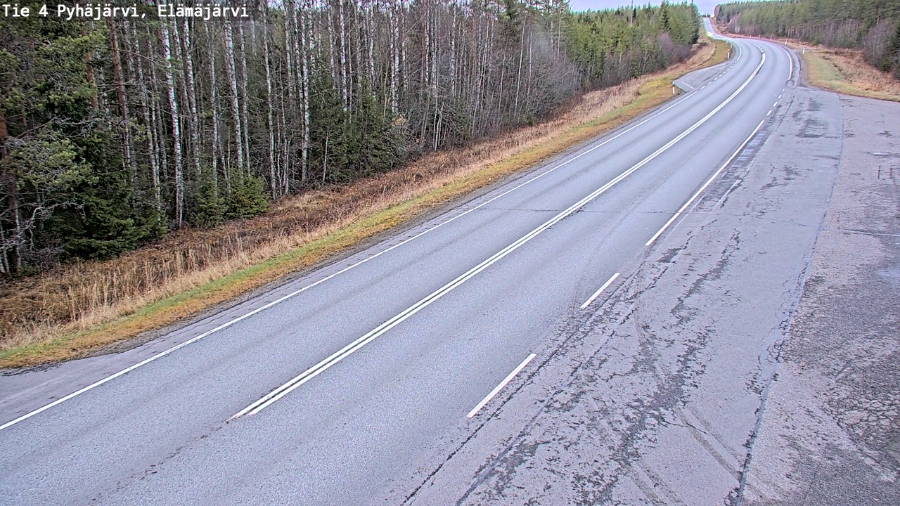 Kelikamerat Kuva Tie 4 Pyhäjärvi, Elämäjärvi, Pyhäjärvi, Pohjois-Pohjanmaa