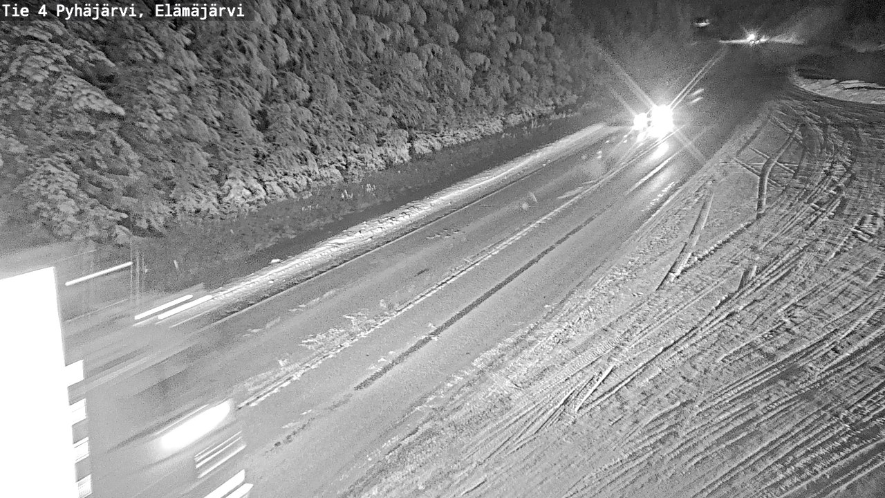 Weather Camera Image Road 4 Pyhäjärvi, Elämäjärvi, Pyhäjärvi, Pohjois-Pohjanmaa