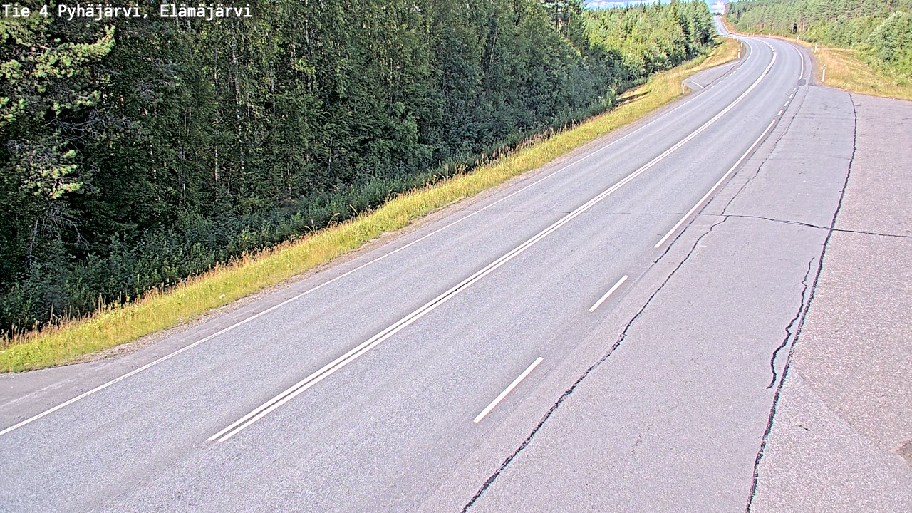 Kelikamerat Kuva Tie 4 Pyhäjärvi, Elämäjärvi, Pyhäjärvi, Pohjois-Pohjanmaa