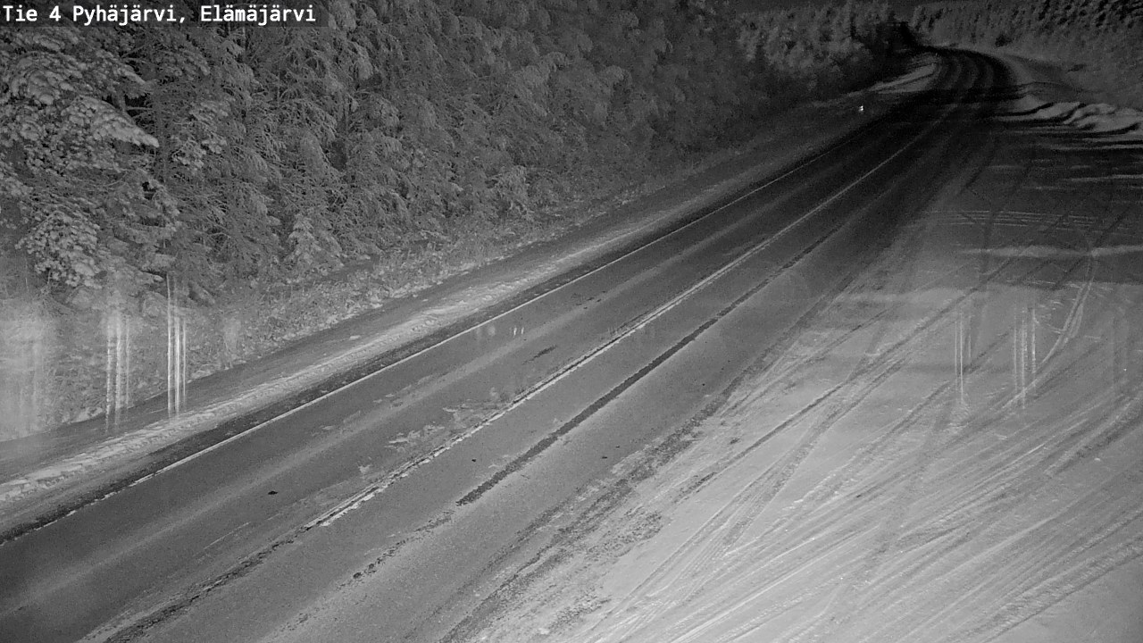 Weather Camera Image Road 4 Pyhäjärvi, Elämäjärvi, Pyhäjärvi, Pohjois-Pohjanmaa