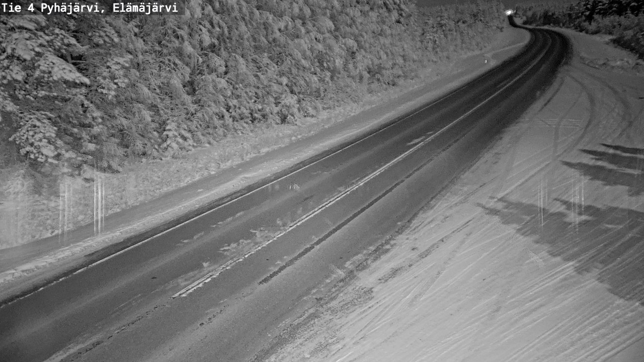 Weather Camera Image Road 4 Pyhäjärvi, Elämäjärvi, Pyhäjärvi, Pohjois-Pohjanmaa