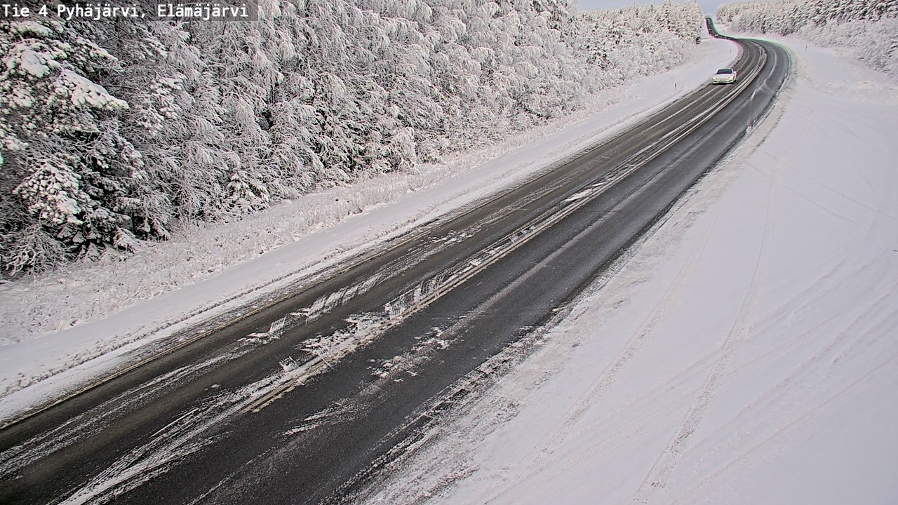 Weather Camera Image Väg 4 Pyhäjärvi, Elämäjärvi, Pyhäjärvi, Pohjois-Pohjanmaa