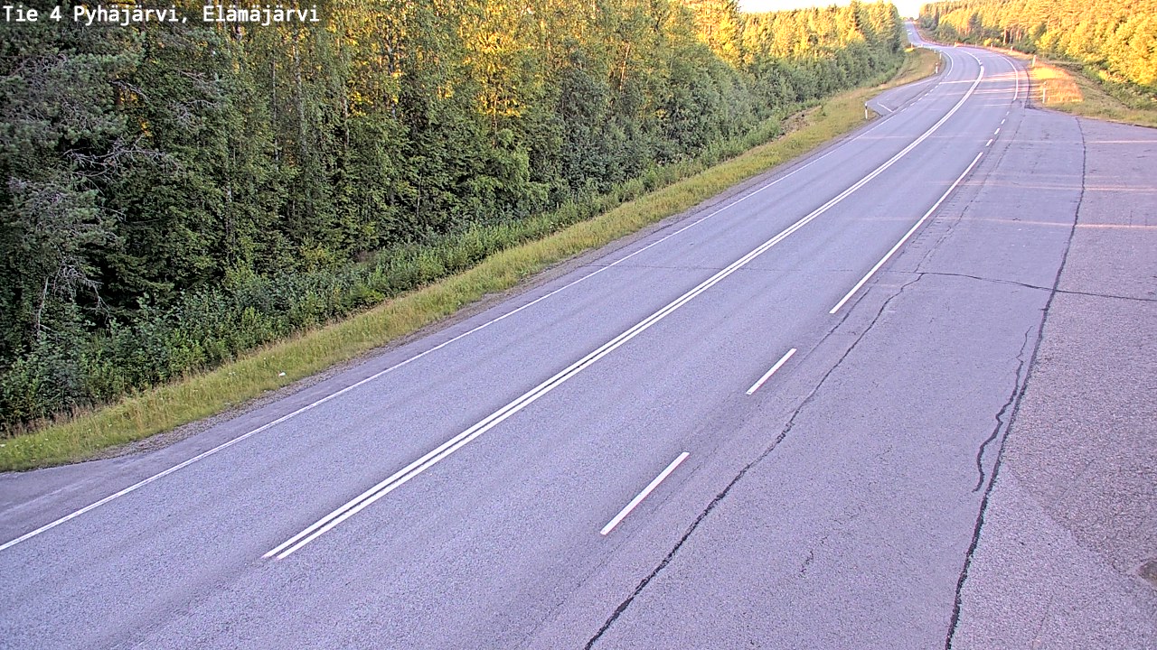 Kelikamerat Kuva Tie 4 Pyhäjärvi, Elämäjärvi, Pyhäjärvi, Pohjois-Pohjanmaa