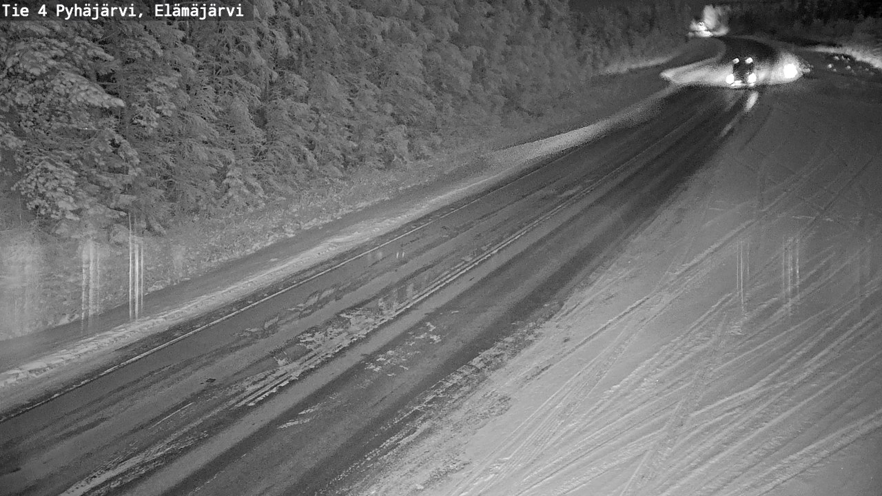 Weather Camera Image Väg 4 Pyhäjärvi, Elämäjärvi, Pyhäjärvi, Pohjois-Pohjanmaa