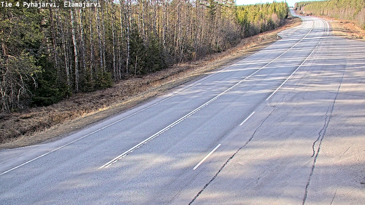 Kelikamerat Kuva Tie 4 Pyhäjärvi, Elämäjärvi, Pyhäjärvi, Pohjois-Pohjanmaa