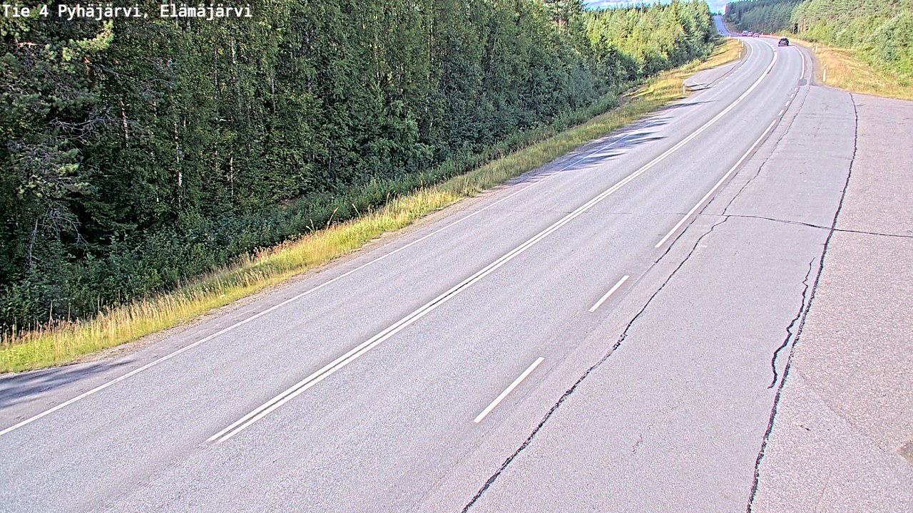 Kelikamerat Kuva Tie 4 Pyhäjärvi, Elämäjärvi, Pyhäjärvi, Pohjois-Pohjanmaa