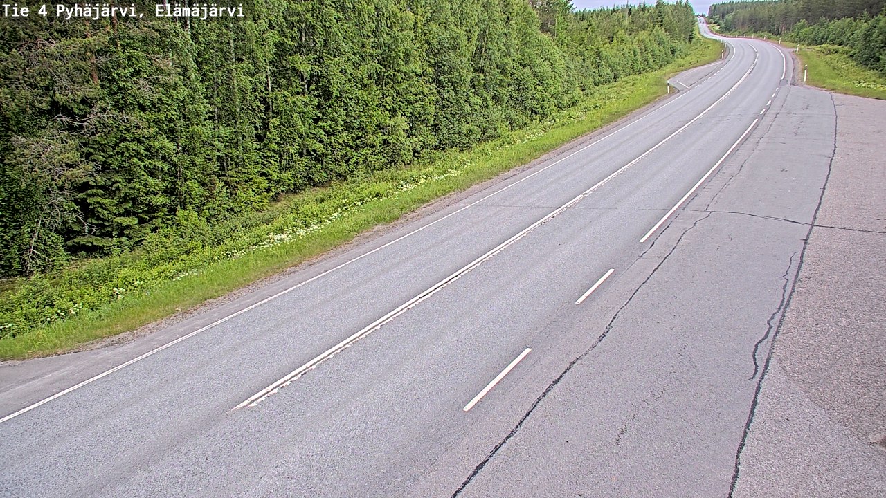 Kelikamerat Kuva Tie 4 Pyhäjärvi, Elämäjärvi, Pyhäjärvi, Pohjois-Pohjanmaa