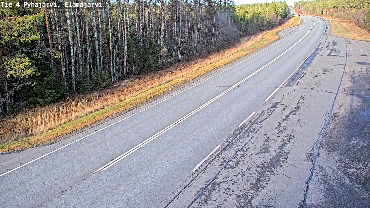 Kelikamerat Kuva Tie 4 Pyhäjärvi, Elämäjärvi, Pyhäjärvi, Pohjois-Pohjanmaa