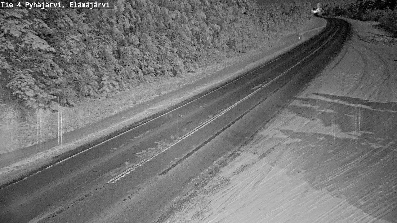 Weather Camera Image Road 4 Pyhäjärvi, Elämäjärvi, Pyhäjärvi, Pohjois-Pohjanmaa