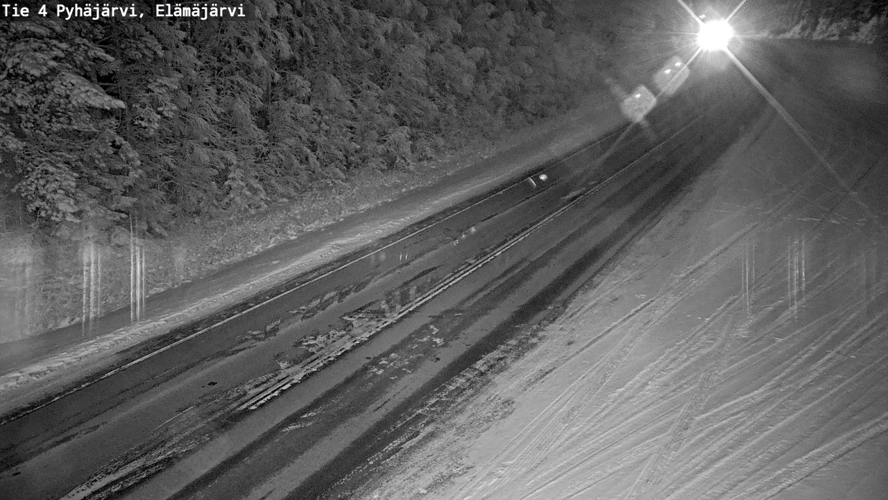 Weather Camera Image Väg 4 Pyhäjärvi, Elämäjärvi, Pyhäjärvi, Pohjois-Pohjanmaa