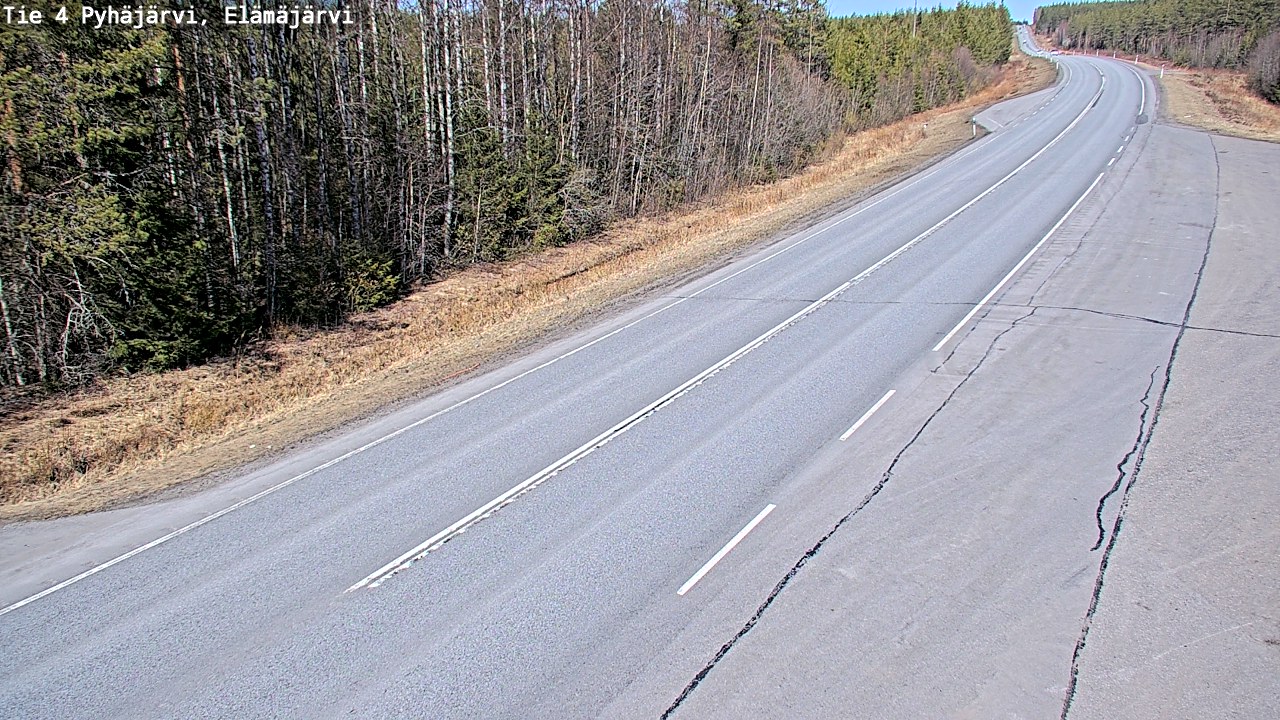 Kelikamerat Kuva Tie 4 Pyhäjärvi, Elämäjärvi, Pyhäjärvi, Pohjois-Pohjanmaa