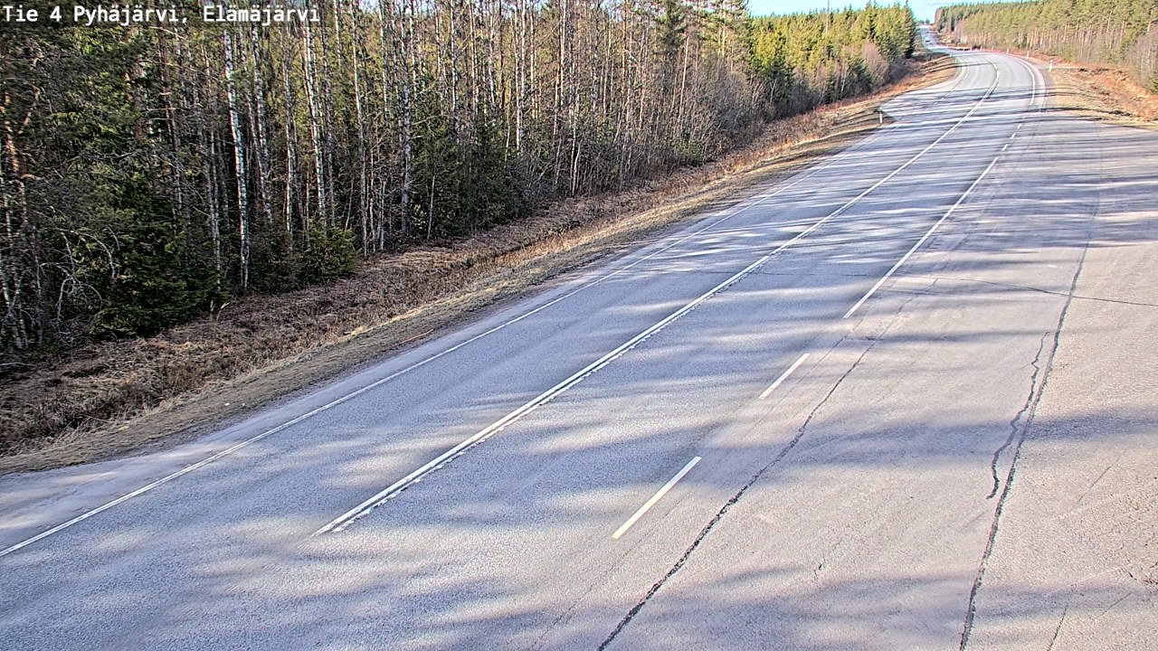 Kelikamerat Kuva Tie 4 Pyhäjärvi, Elämäjärvi, Pyhäjärvi, Pohjois-Pohjanmaa