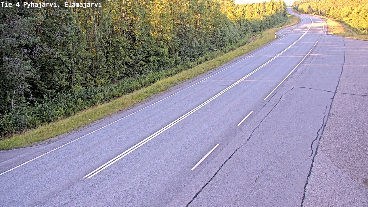 Kelikamerat Kuva Tie 4 Pyhäjärvi, Elämäjärvi, Pyhäjärvi, Pohjois-Pohjanmaa