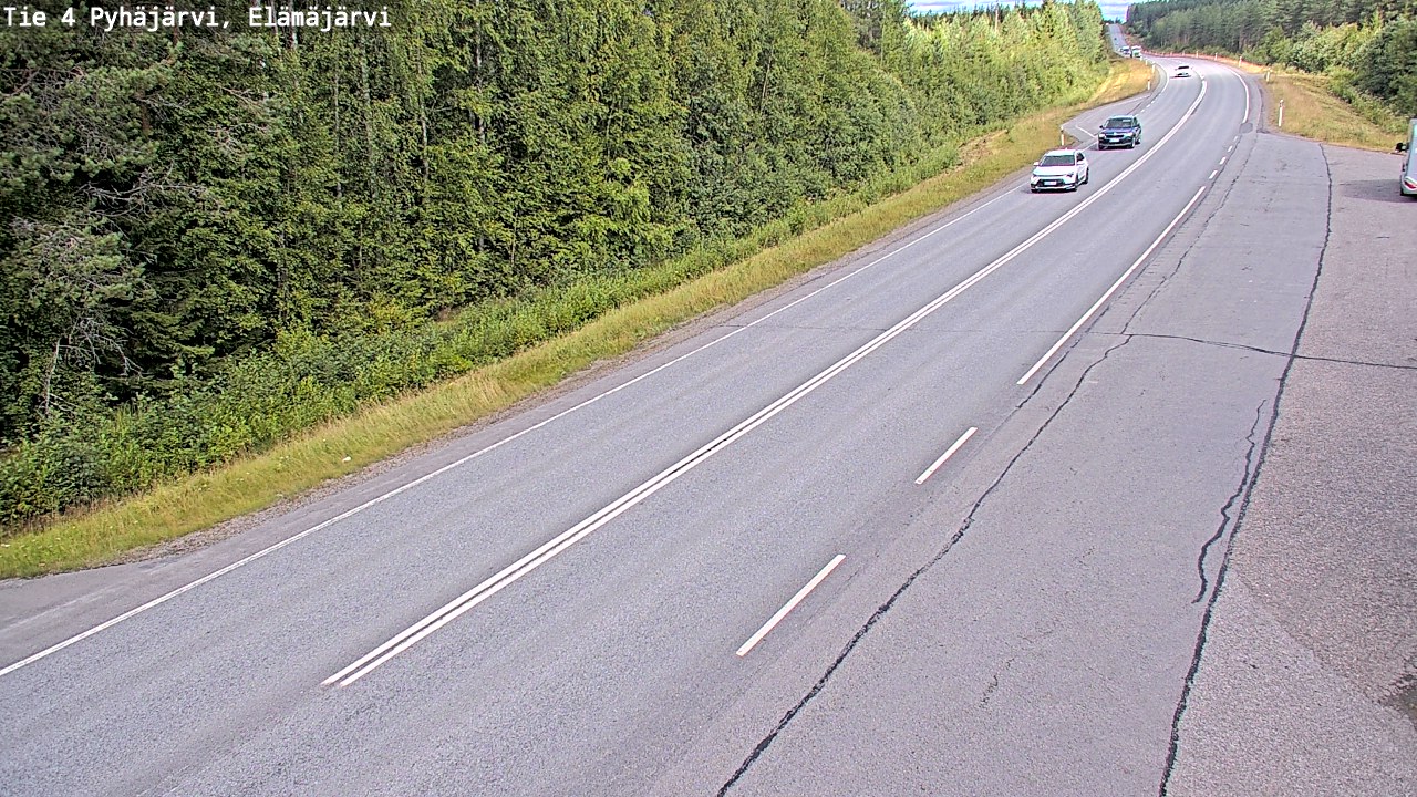 Kelikamerat Kuva Tie 4 Pyhäjärvi, Elämäjärvi, Pyhäjärvi, Pohjois-Pohjanmaa