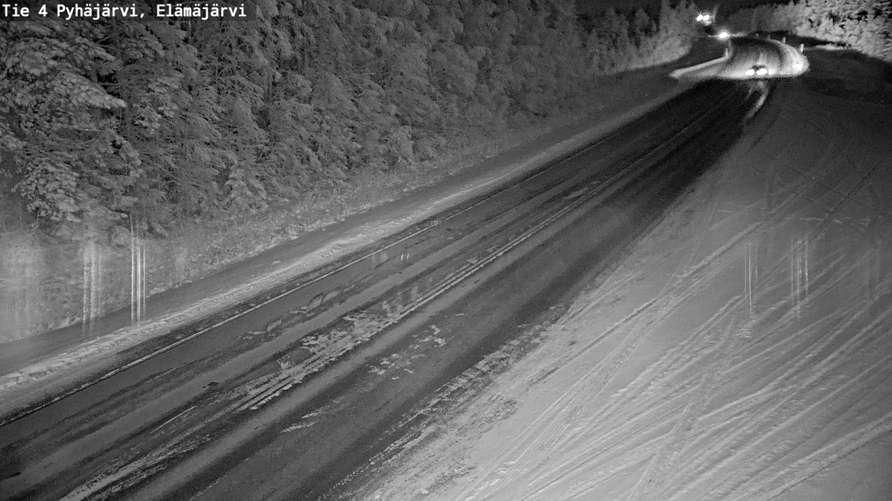 Weather Camera Image Väg 4 Pyhäjärvi, Elämäjärvi, Pyhäjärvi, Pohjois-Pohjanmaa
