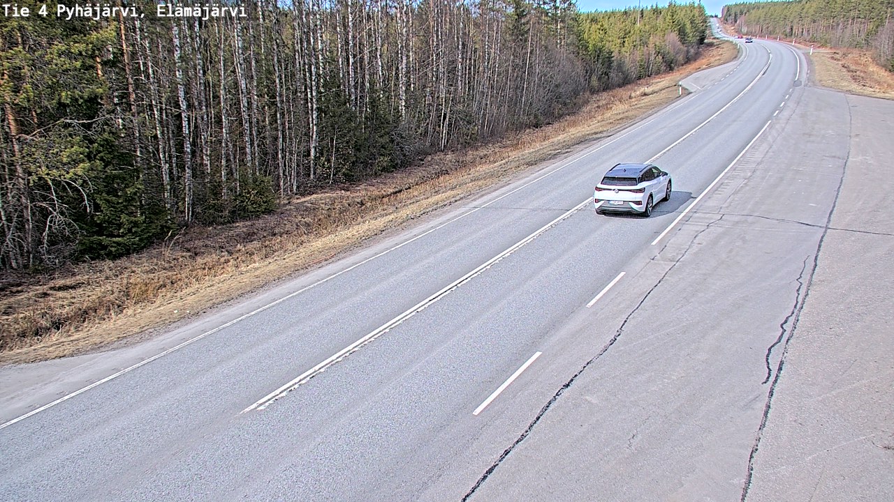 Kelikamerat Kuva Tie 4 Pyhäjärvi, Elämäjärvi, Pyhäjärvi, Pohjois-Pohjanmaa