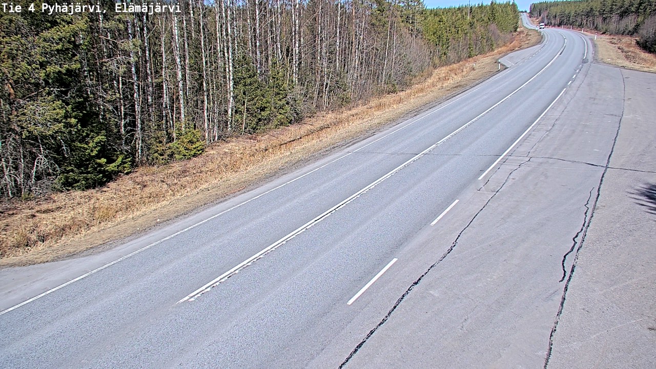 Kelikamerat Kuva Tie 4 Pyhäjärvi, Elämäjärvi, Pyhäjärvi, Pohjois-Pohjanmaa