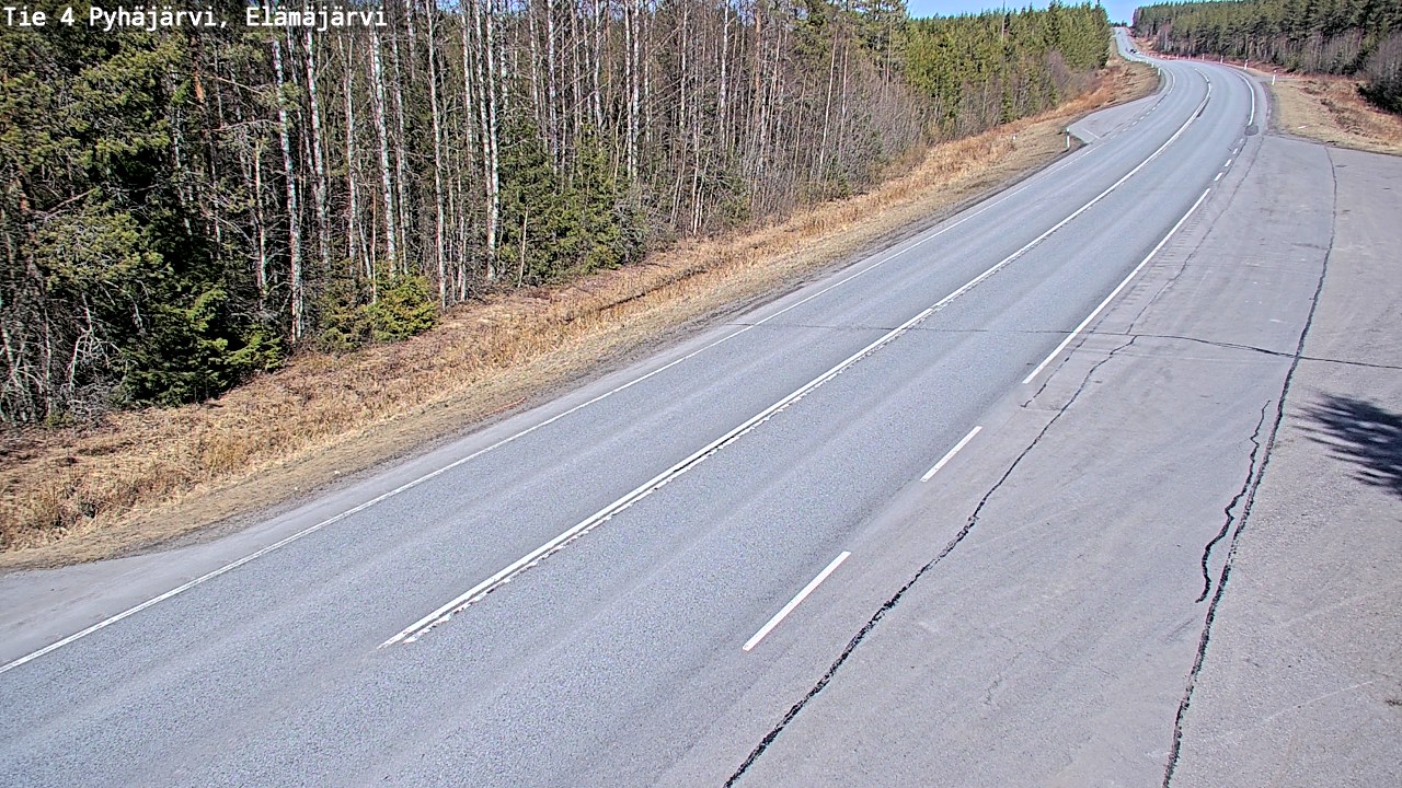 Kelikamerat Kuva Tie 4 Pyhäjärvi, Elämäjärvi, Pyhäjärvi, Pohjois-Pohjanmaa