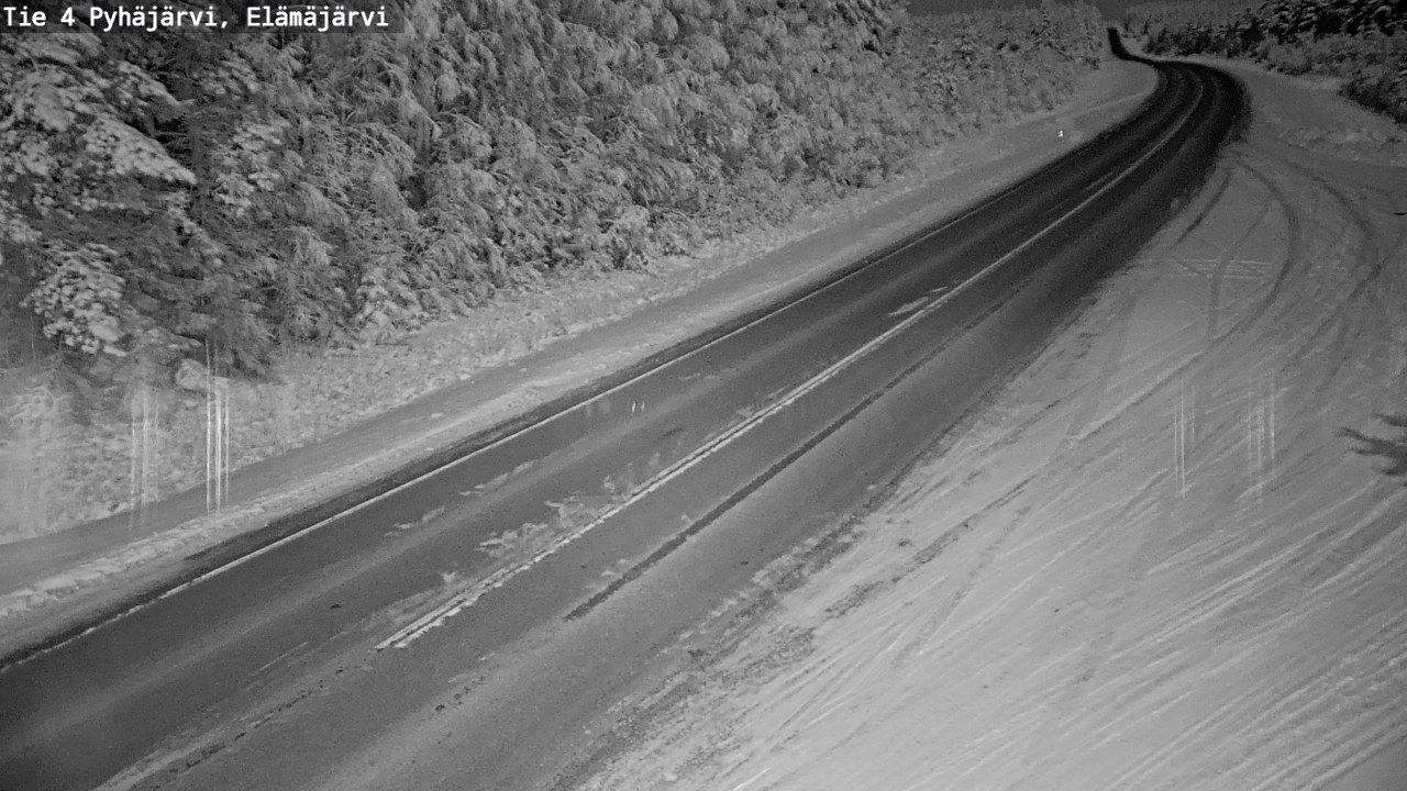 Weather Camera Image Road 4 Pyhäjärvi, Elämäjärvi, Pyhäjärvi, Pohjois-Pohjanmaa