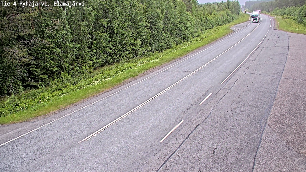 Kelikamerat Kuva Tie 4 Pyhäjärvi, Elämäjärvi, Pyhäjärvi, Pohjois-Pohjanmaa