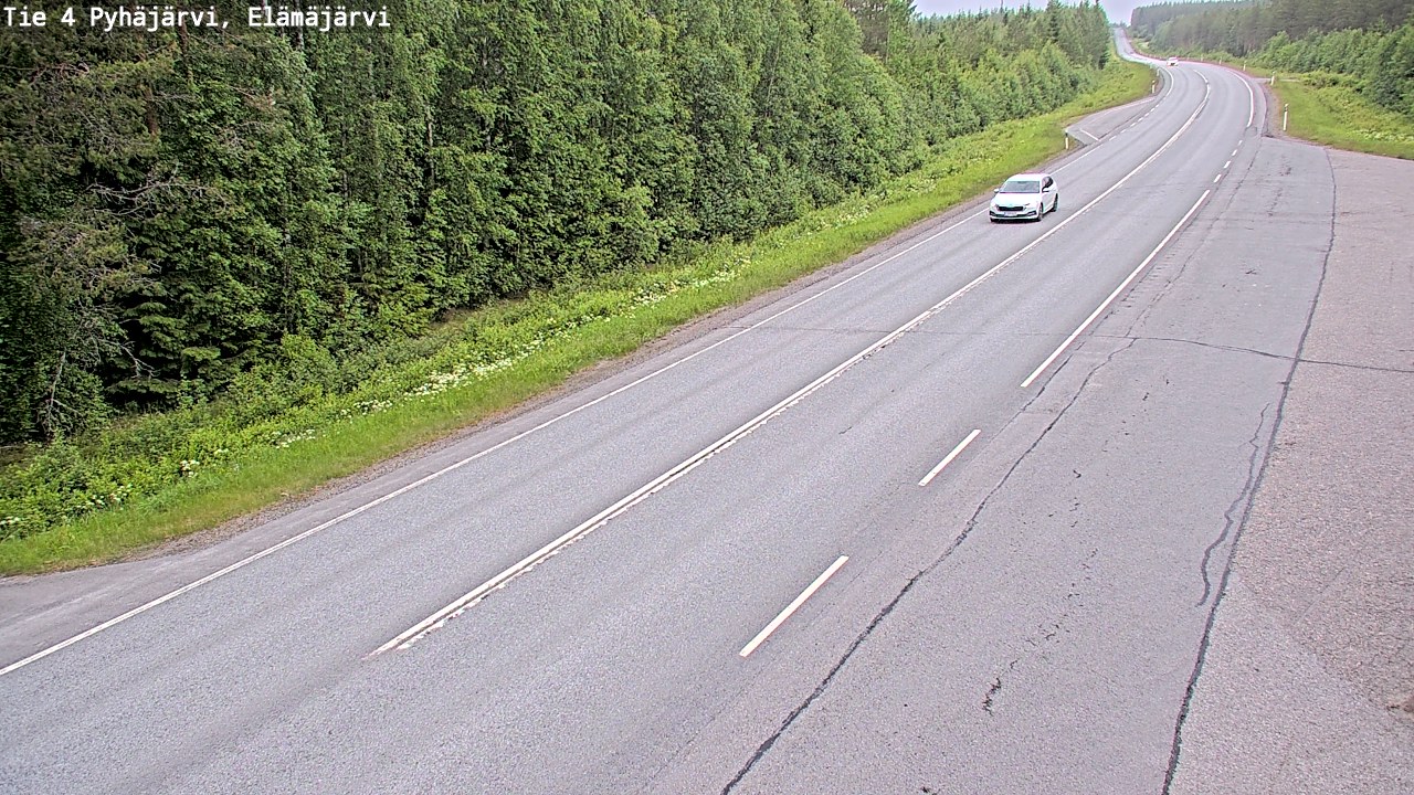 Kelikamerat Kuva Tie 4 Pyhäjärvi, Elämäjärvi, Pyhäjärvi, Pohjois-Pohjanmaa