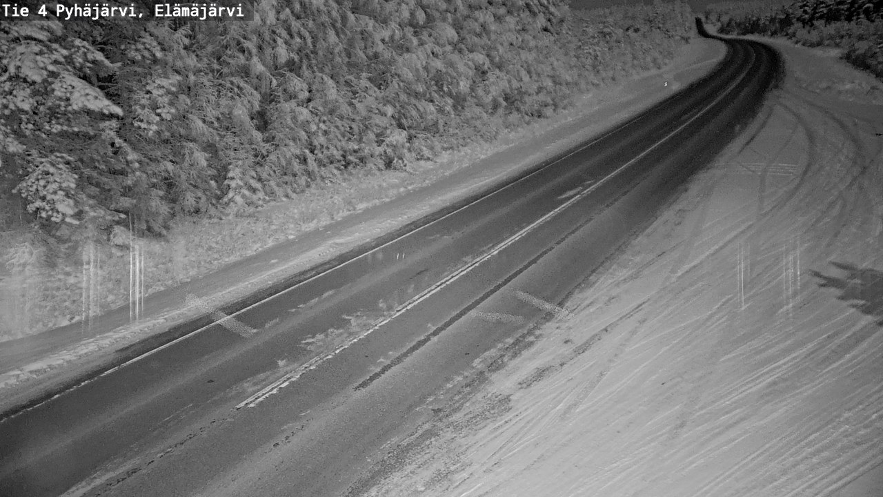 Weather Camera Image Road 4 Pyhäjärvi, Elämäjärvi, Pyhäjärvi, Pohjois-Pohjanmaa