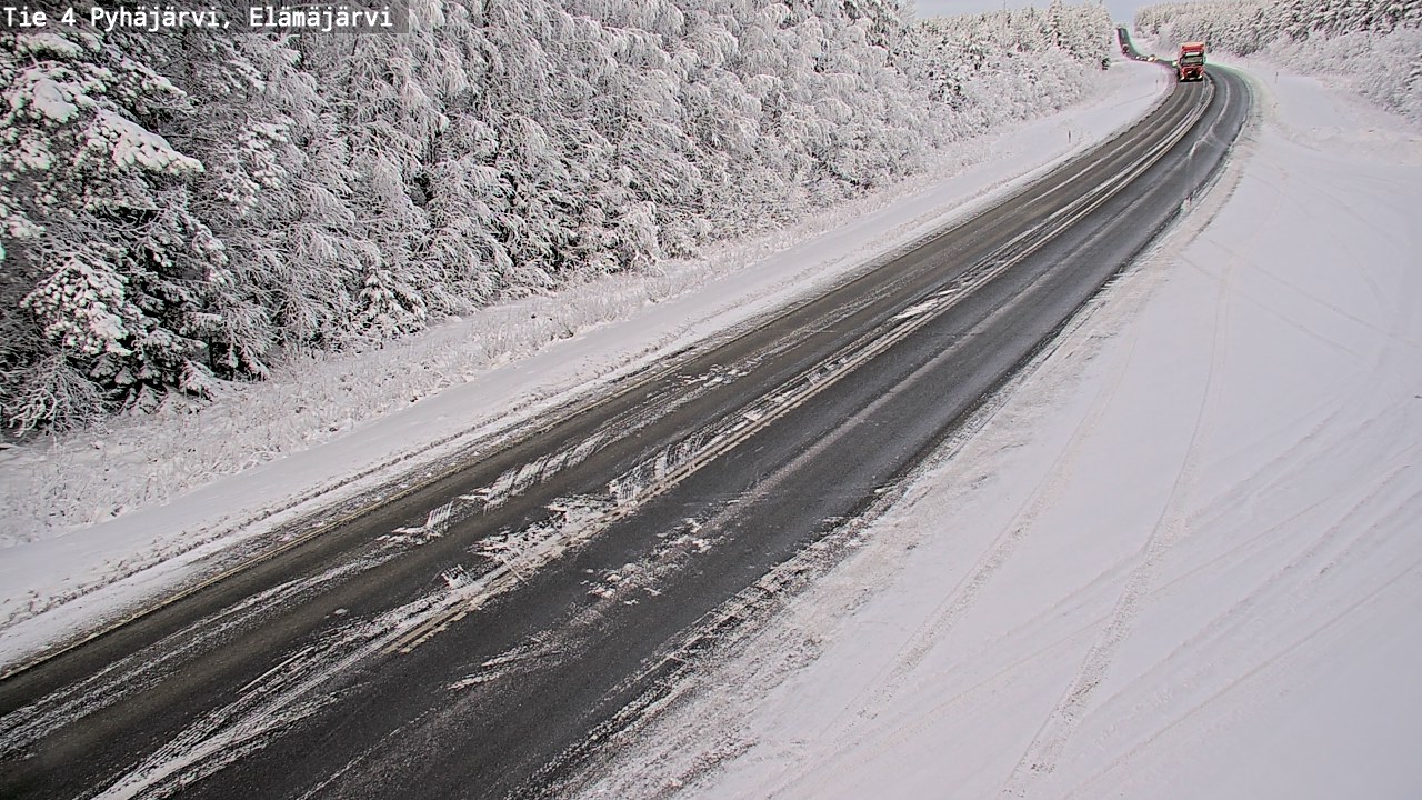 Weather Camera Image Väg 4 Pyhäjärvi, Elämäjärvi, Pyhäjärvi, Pohjois-Pohjanmaa