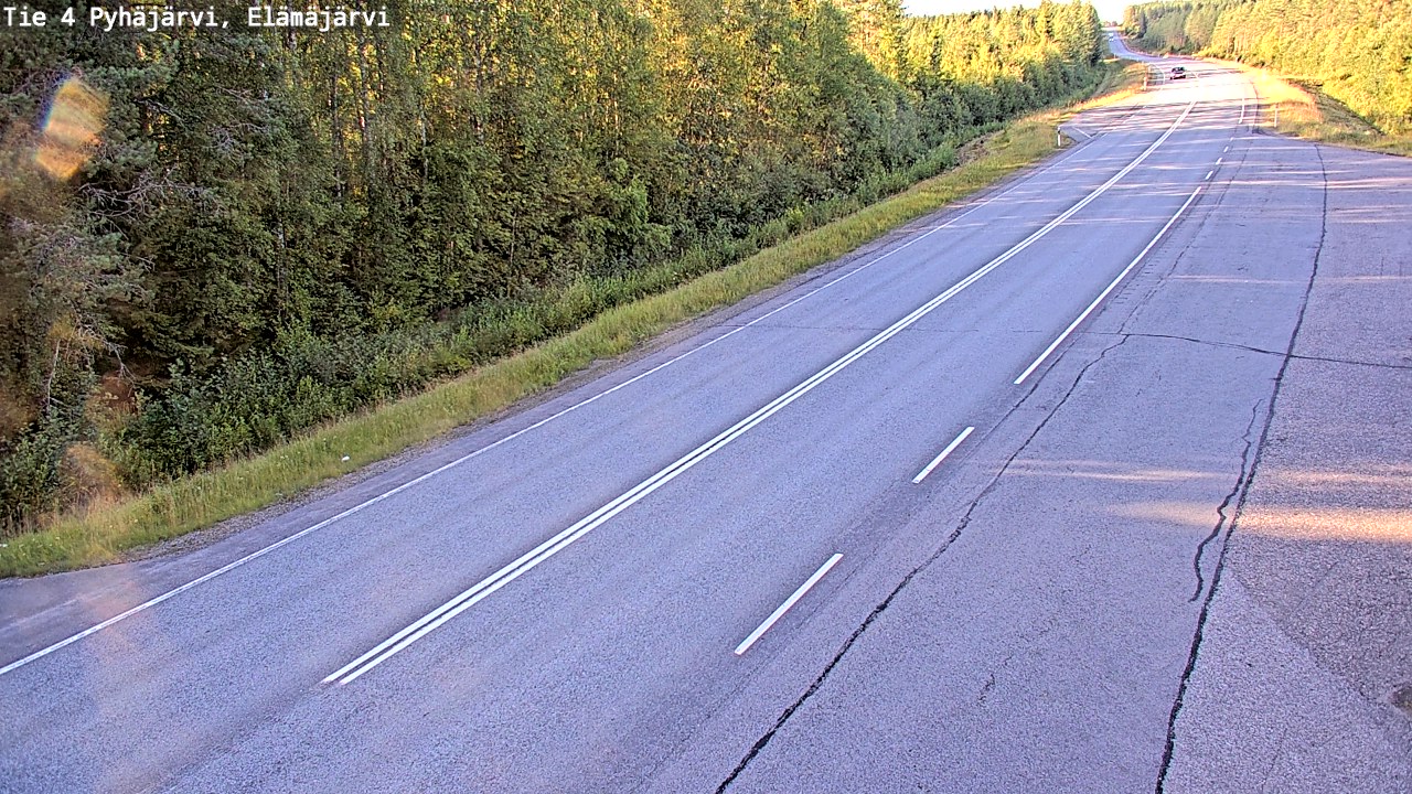 Kelikamerat Kuva Tie 4 Pyhäjärvi, Elämäjärvi, Pyhäjärvi, Pohjois-Pohjanmaa