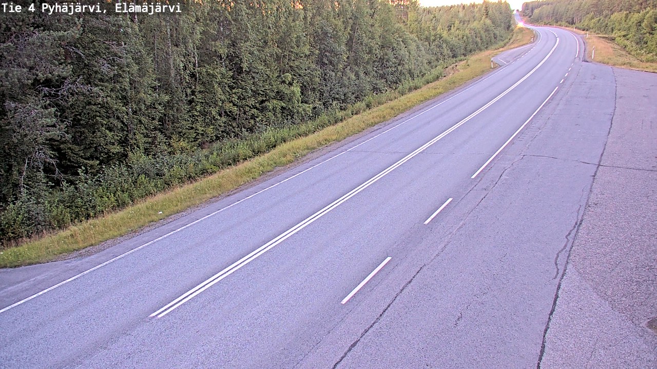 Kelikamerat Kuva Tie 4 Pyhäjärvi, Elämäjärvi, Pyhäjärvi, Pohjois-Pohjanmaa