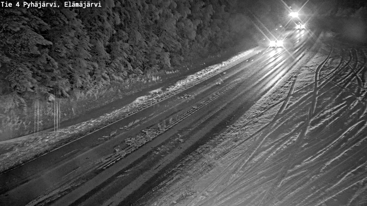 Weather Camera Image Väg 4 Pyhäjärvi, Elämäjärvi, Pyhäjärvi, Pohjois-Pohjanmaa