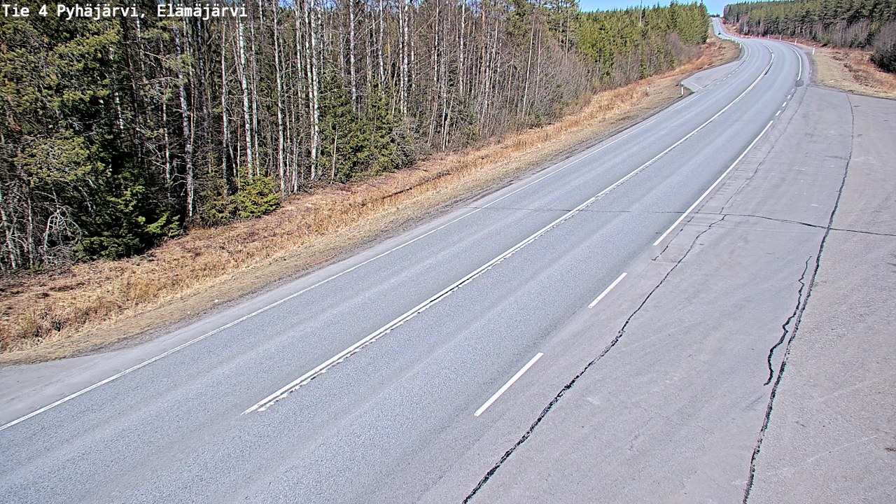 Kelikamerat Kuva Tie 4 Pyhäjärvi, Elämäjärvi, Pyhäjärvi, Pohjois-Pohjanmaa