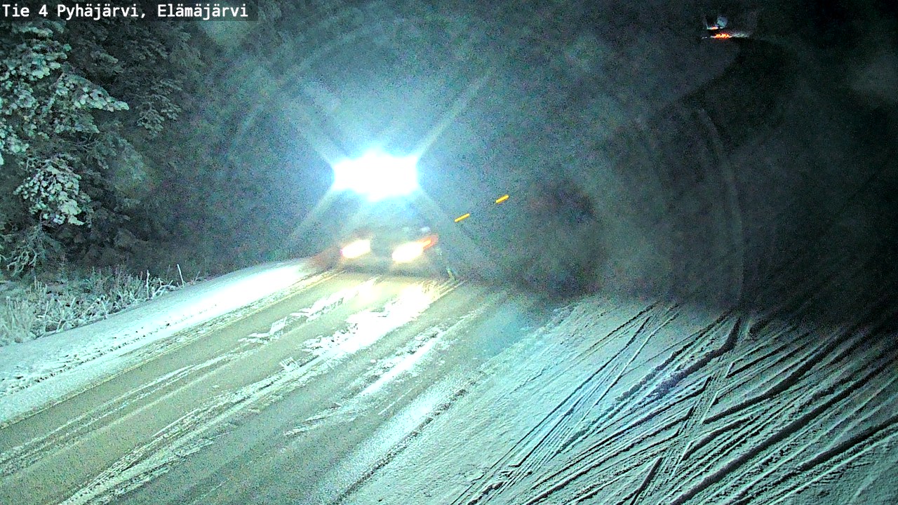 Weather Camera Image Väg 4 Pyhäjärvi, Elämäjärvi, Pyhäjärvi, Pohjois-Pohjanmaa