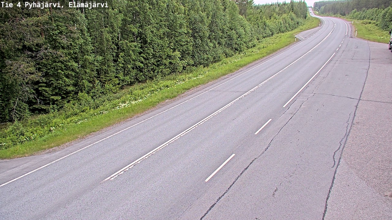 Kelikamerat Kuva Tie 4 Pyhäjärvi, Elämäjärvi, Pyhäjärvi, Pohjois-Pohjanmaa