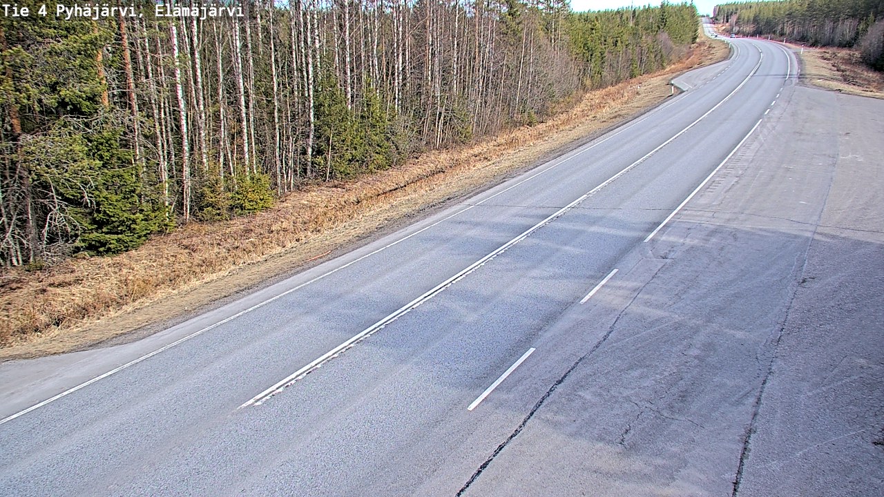Kelikamerat Kuva Tie 4 Pyhäjärvi, Elämäjärvi, Pyhäjärvi, Pohjois-Pohjanmaa