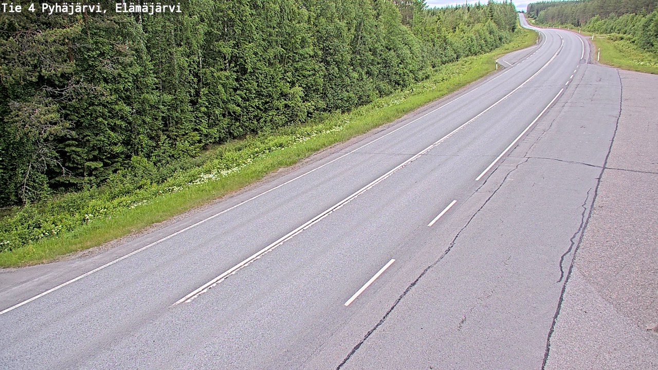 Kelikamerat Kuva Tie 4 Pyhäjärvi, Elämäjärvi, Pyhäjärvi, Pohjois-Pohjanmaa