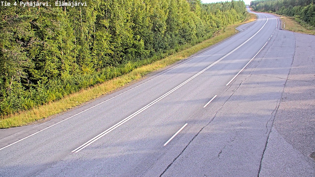 Weather Camera Image Väg 4 Pyhäjärvi, Elämäjärvi, Pyhäjärvi, Pohjois-Pohjanmaa