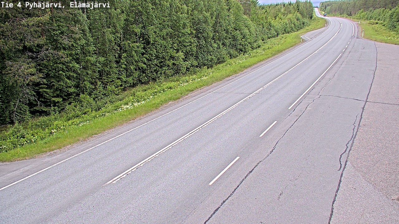 Kelikamerat Kuva Tie 4 Pyhäjärvi, Elämäjärvi, Pyhäjärvi, Pohjois-Pohjanmaa