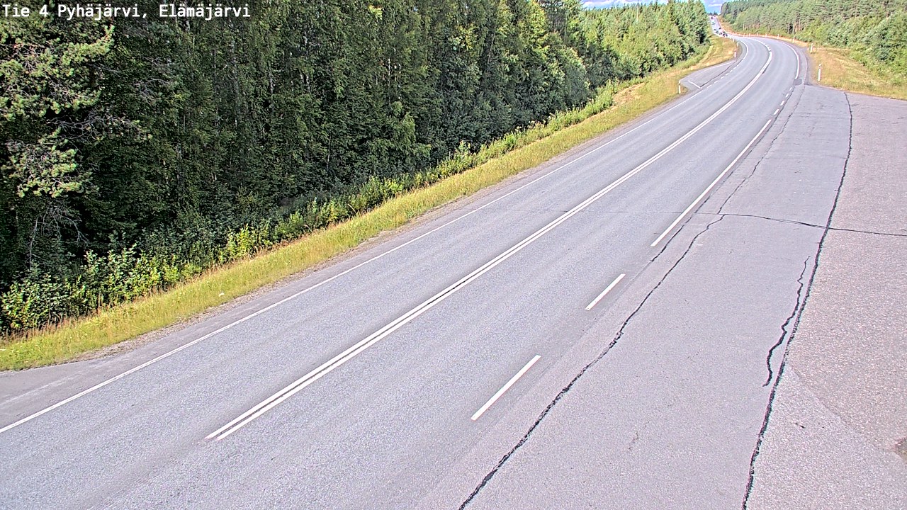Kelikamerat Kuva Tie 4 Pyhäjärvi, Elämäjärvi, Pyhäjärvi, Pohjois-Pohjanmaa