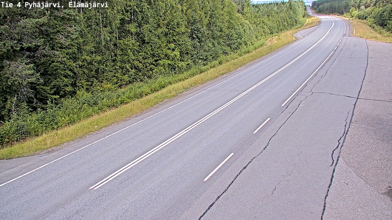 Kelikamerat Kuva Tie 4 Pyhäjärvi, Elämäjärvi, Pyhäjärvi, Pohjois-Pohjanmaa