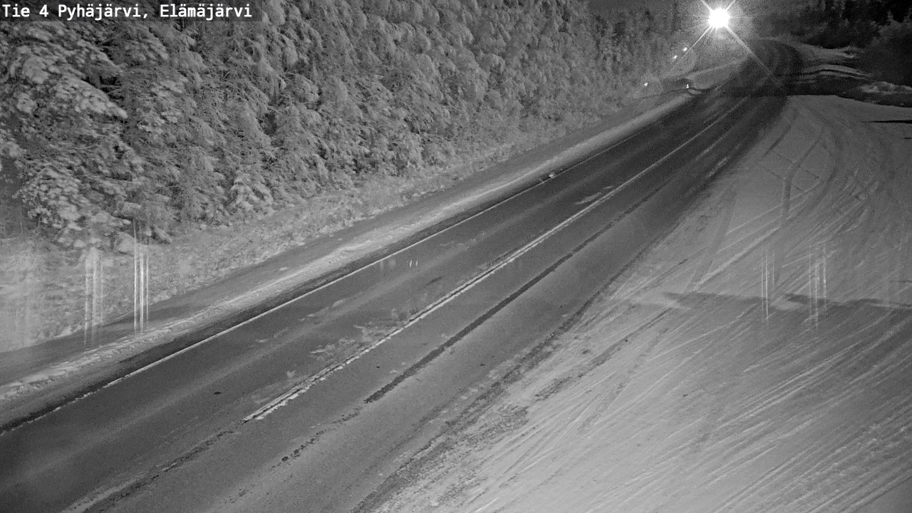 Weather Camera Image Road 4 Pyhäjärvi, Elämäjärvi, Pyhäjärvi, Pohjois-Pohjanmaa