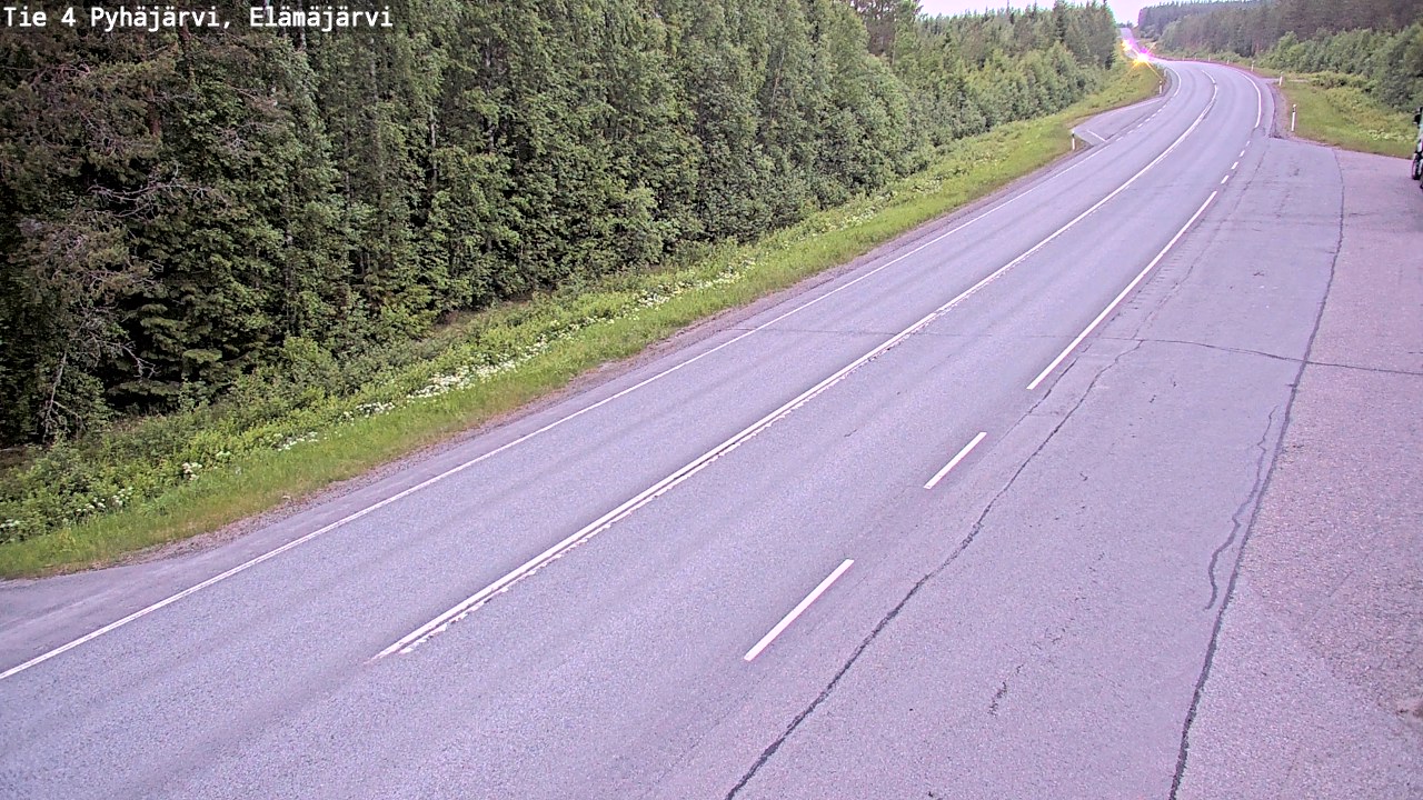 Kelikamerat Kuva Tie 4 Pyhäjärvi, Elämäjärvi, Pyhäjärvi, Pohjois-Pohjanmaa