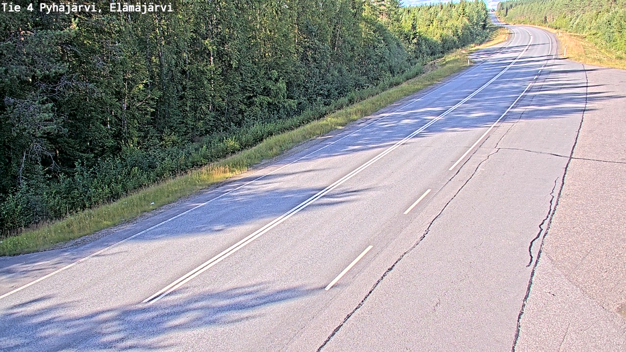 Kelikamerat Kuva Tie 4 Pyhäjärvi, Elämäjärvi, Pyhäjärvi, Pohjois-Pohjanmaa