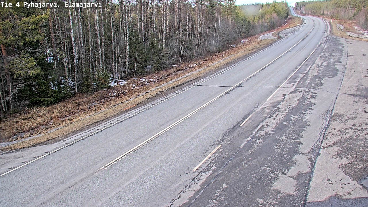 Kelikamerat Kuva Tie 4 Pyhäjärvi, Elämäjärvi, Pyhäjärvi, Pohjois-Pohjanmaa