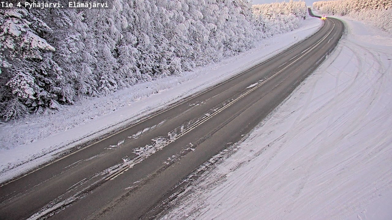 Weather Camera Image Road 4 Pyhäjärvi, Elämäjärvi, Pyhäjärvi, Pohjois-Pohjanmaa