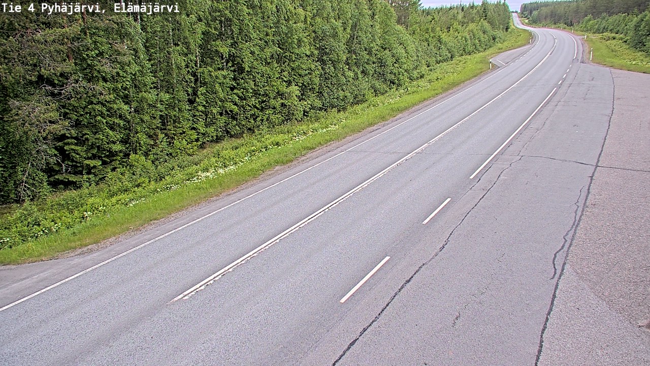 Kelikamerat Kuva Tie 4 Pyhäjärvi, Elämäjärvi, Pyhäjärvi, Pohjois-Pohjanmaa