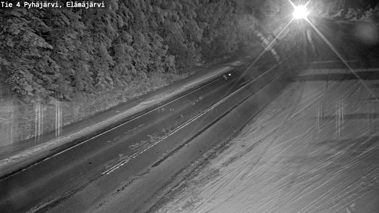 Weather Camera Image Road 4 Pyhäjärvi, Elämäjärvi, Pyhäjärvi, Pohjois-Pohjanmaa