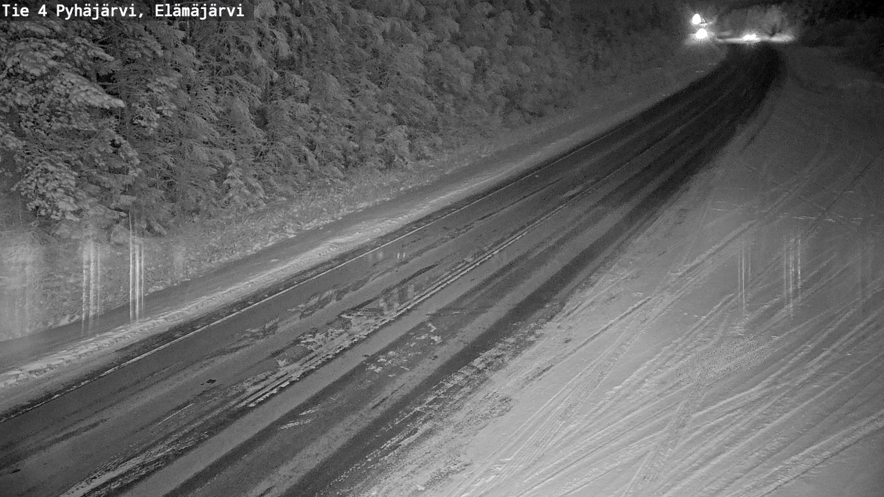 Weather Camera Image Väg 4 Pyhäjärvi, Elämäjärvi, Pyhäjärvi, Pohjois-Pohjanmaa